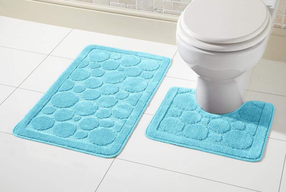 Cali Bath Mat Set Luxury Super Soft Non-Slip Ultra Absorbent Bathroom Mat