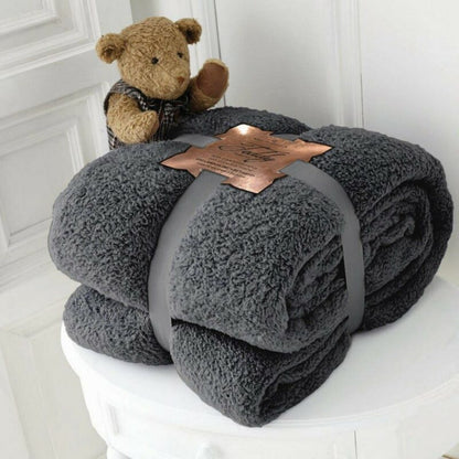 Teddy Throw 2 Sizes 14 Colours