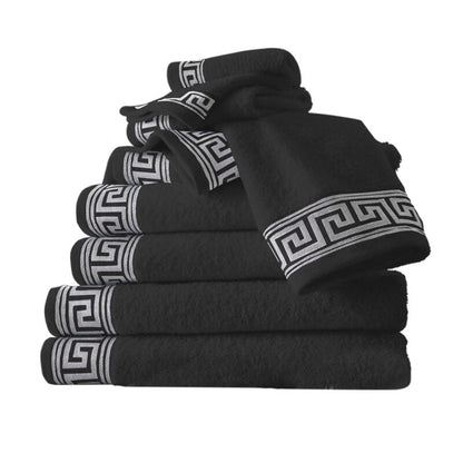 Greek Embroidered Towel Bale Set 3 Colours