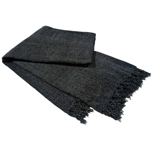 Chenille Tassel Elegant Throw Blanket for Couch Sofa Bed All-Season Soft Luxury