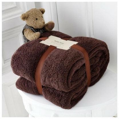 Teddy Throw 2 Sizes 14 Colours