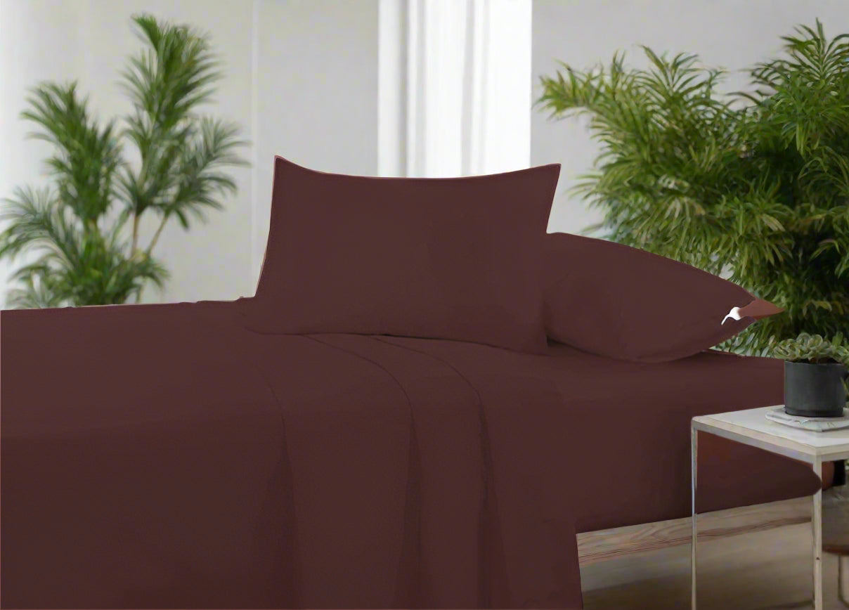 Easy Care Plain Percale Flat Sheet 22 Colours