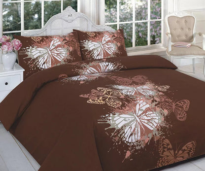 Butterfly Printed Duvet Cover Set 3 Colours