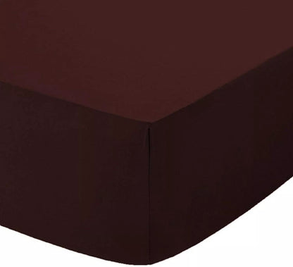 200 Thread Count Fitted Sheet 25 cm 11 Colours