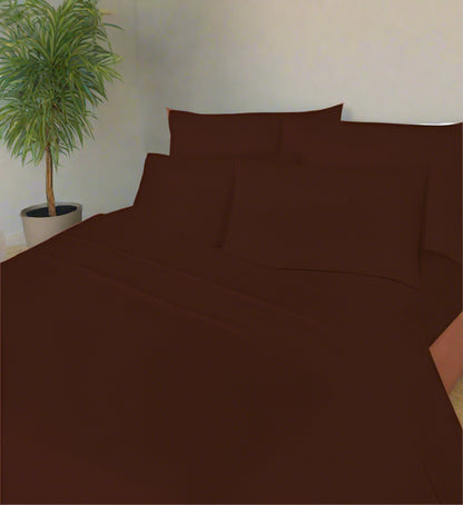 Luxury Percale Fitted Sheet (25 cm) Non Iron Polycotton Percale 180 Thread Count