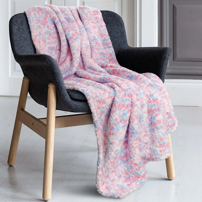Colourful Super Soft Kids Rainbow Blanket Large Thick Teddy Fleece Throw