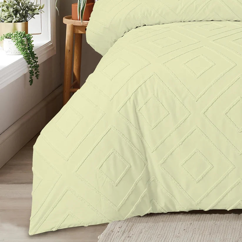 Como Tufted Duvet Cover Set with Pillowcases