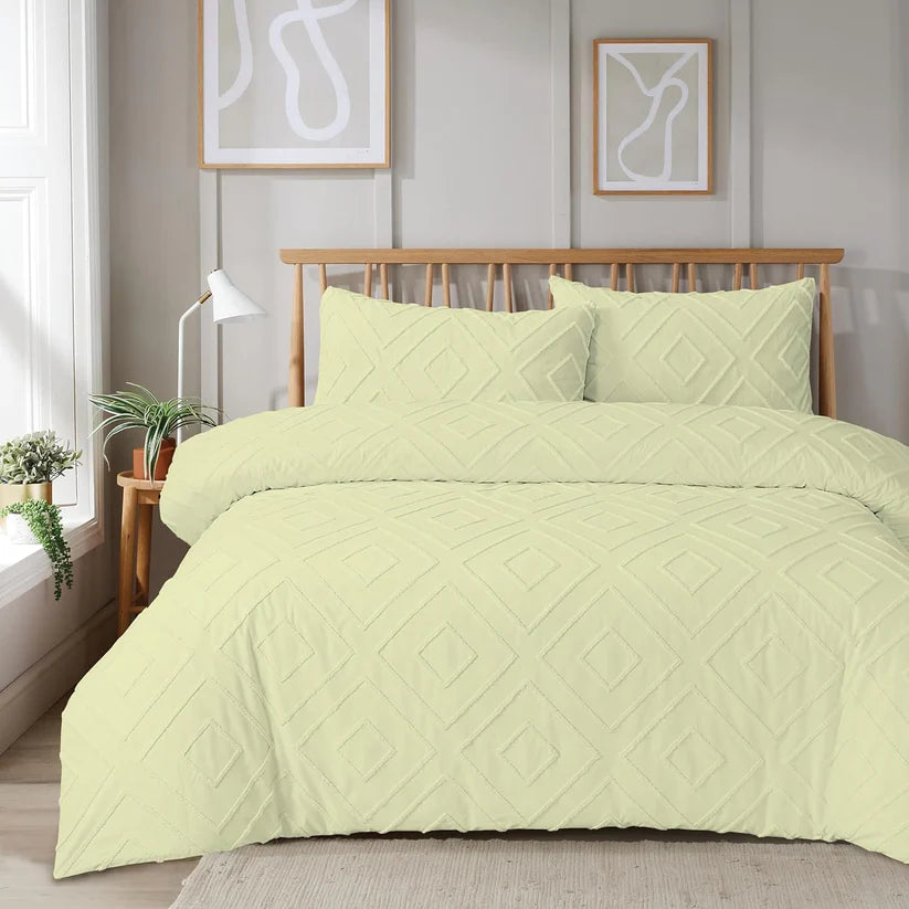 Como Tufted Duvet Cover Set with Pillowcases