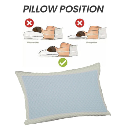 Cooling Gel Orthopaedic Memory Foam Pillow for Neck Pain Relief Temperature Regulating