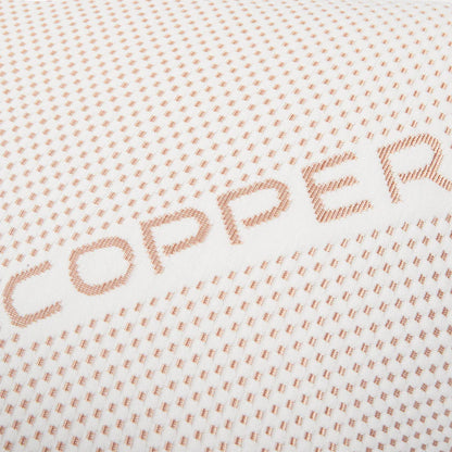 Copper Infused Memory Foam Pillow Anti-Ageing Wrinkle Reducing Hypoallergenic Therapy for Head & Neck Support
