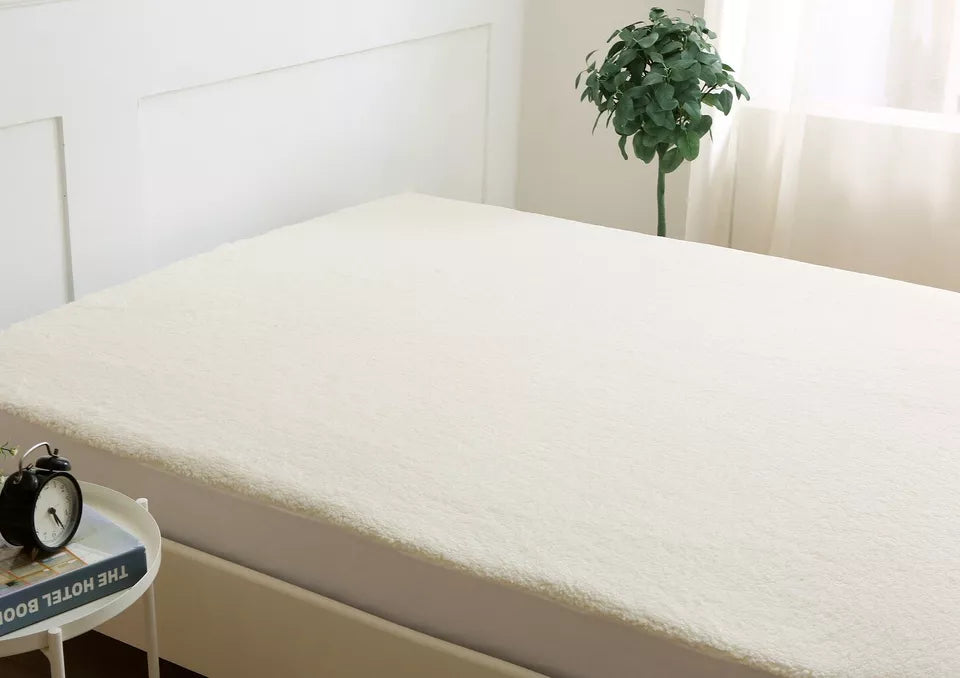 Thermal Fleece Under Blanket Extra Deep Mattress Protector Cosy Fleecy Blanket