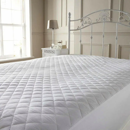 Quilted Mattress Protector Topper Luxury Fitted Cover