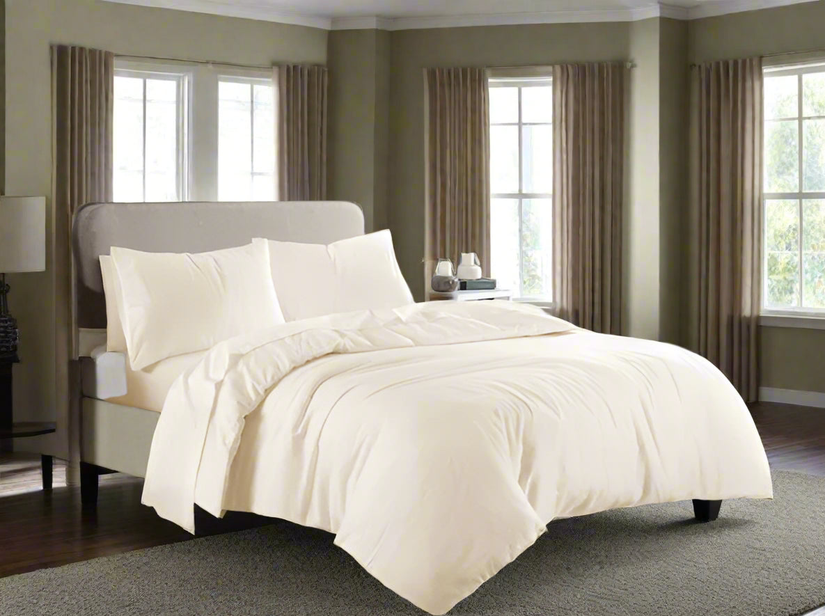Flannelette Thermal Soft Brushed Cotton Duvet Set 10 Colours