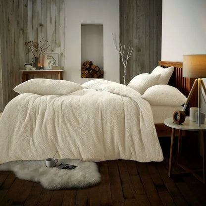 EXTRA DEEP 12"/30CM DEEP FITTED TEDDY BEAR FLEECE FITTED SHEETS OR DUVET SET