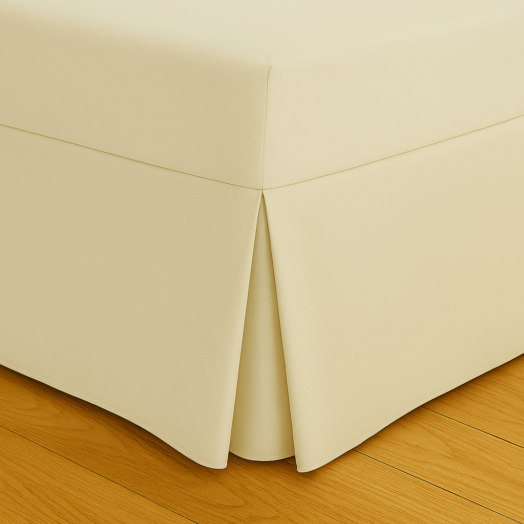 200 Thread Count Pleated Valance Fitted Sheet All Sizes 11 Colours