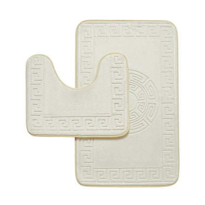 Greek Bath Mat Pedestal Set