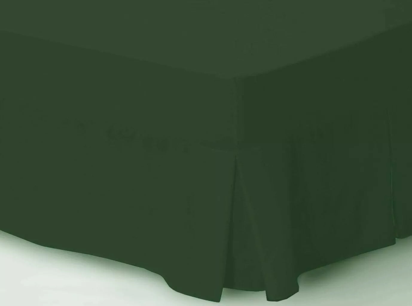 Luxury Percale Pleated Valance Fitted Sheet Non Iron 180 Thread Count Percale