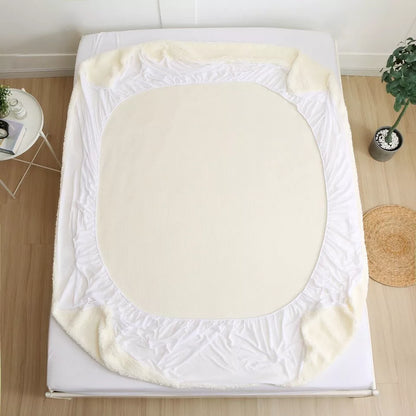 Thermal Fleece Under Blanket Extra Deep Mattress Protector Cosy Fleecy Blanket