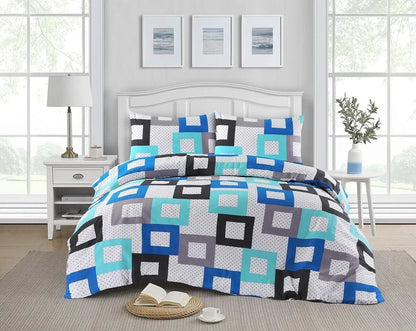 Reversible Multi Duvet Set Single Double King Size