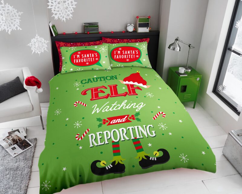 XMAS ELF ON THE SHELF DUVET COVER
