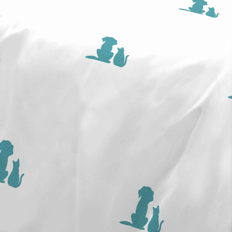EMBROIDERED FURRY PALS DUVET COVER
