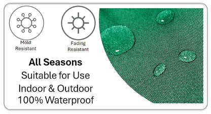 Emerald Bees Weather-Resistant Waterproof Outdoor Cushions for Patio Garden Sofa