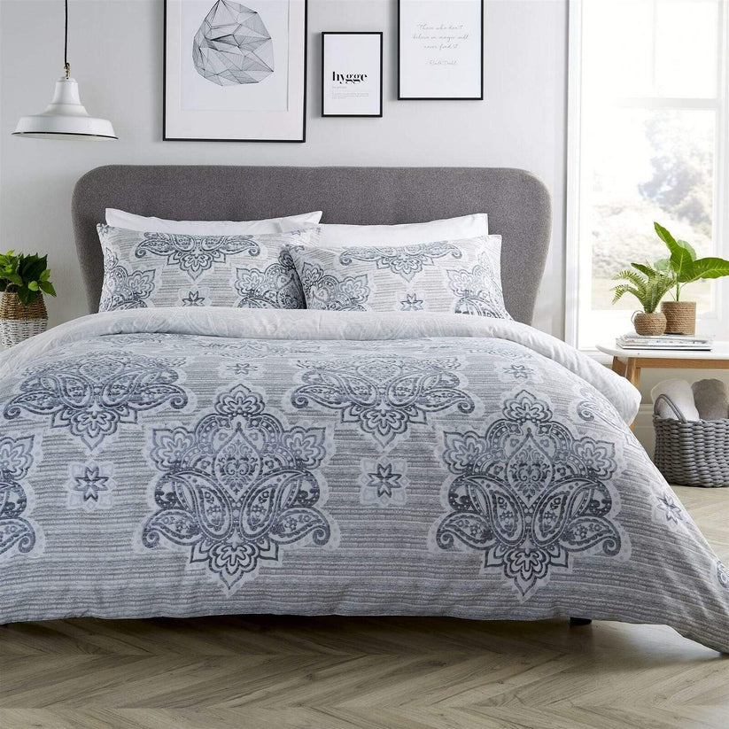 Empire Reversible Luxurious Cotton Rich Duvet Set with Vibrant Designs for Single Double and King Bed Sizes