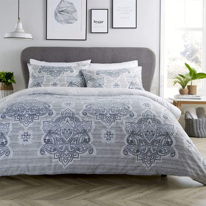 Empire Reversible Luxurious Cotton Rich Duvet Set with Vibrant Designs for Single Double and King Bed Sizes