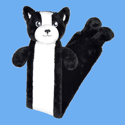 Extra Long 2L Hot Water Bottle with Plush Faux Fur Cover Durable Rubber for Muscle Pain Relief and Cosy Nights