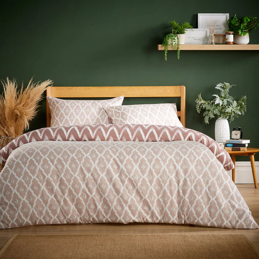 Madiera Natural Super Soft Flannel Duvet Cover Set with Pillowcases