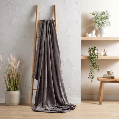 Flannel Ultra Soft Fleece Throw Blanket Super Warm Plush Lightweight All-Season Comfort