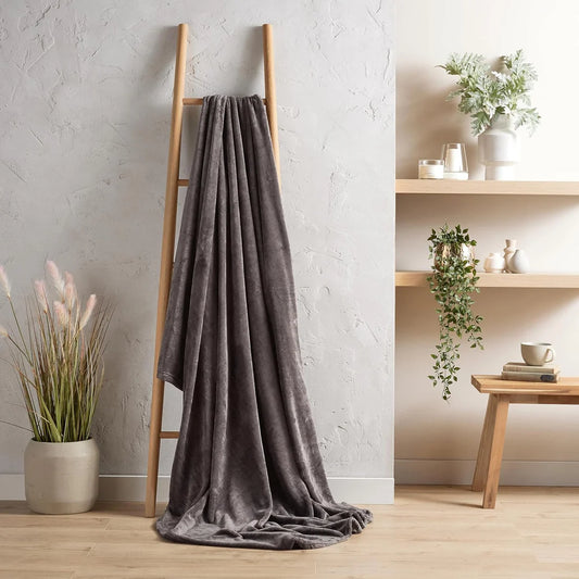 Flannel Ultra Soft Fleece Throw Blanket Super Warm Plush Lightweight All-Season Comfort