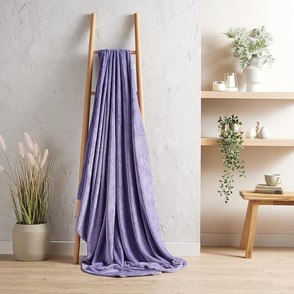 Flannel Ultra Soft Fleece Throw Blanket Super Warm Plush Lightweight All-Season Comfort