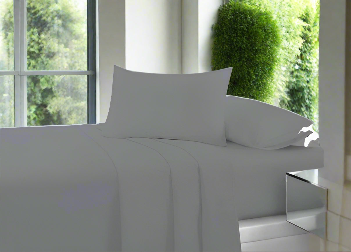 Easy Care Plain Percale Flat Sheet 22 Colours