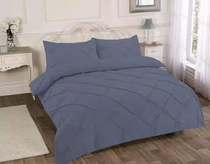 Alexander Pintuck Duvet Cover with Pillow Case Bedding Set