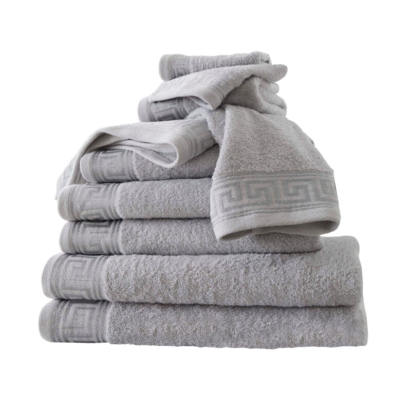 Greek Embroidered Bath Sheet Set