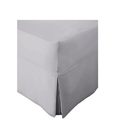 Luxury Percale Pleated Valance Fitted Sheet Non Iron 180 Thread Count Percale