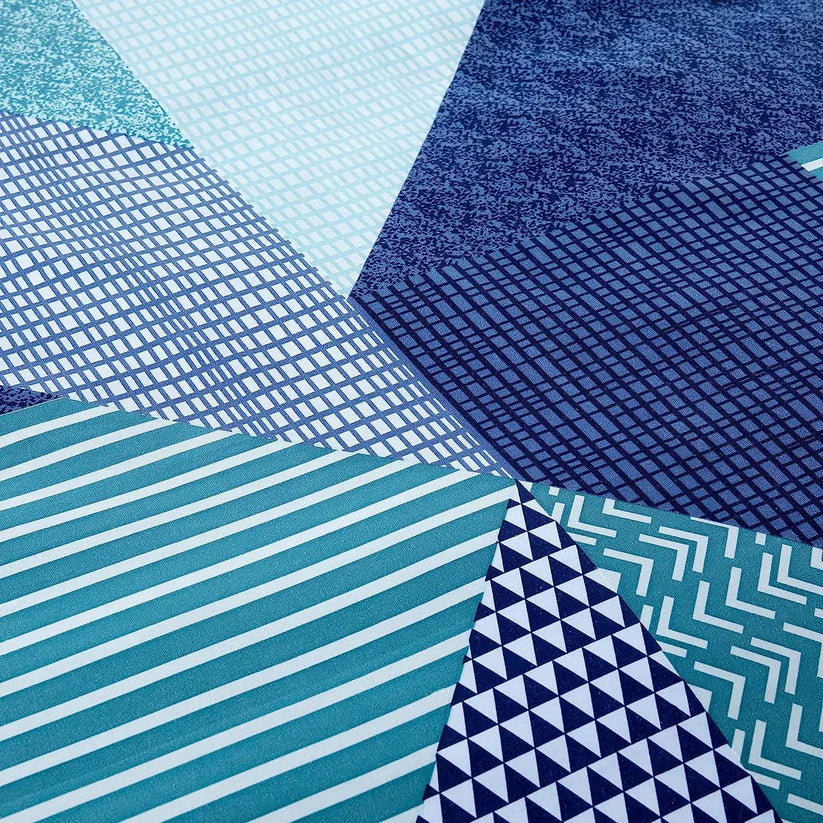 Jasper Teal Durable Printed Duvet Cover Set