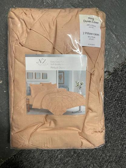 Alexander Pintuck Duvet Cover with Pillow Case Bedding Set