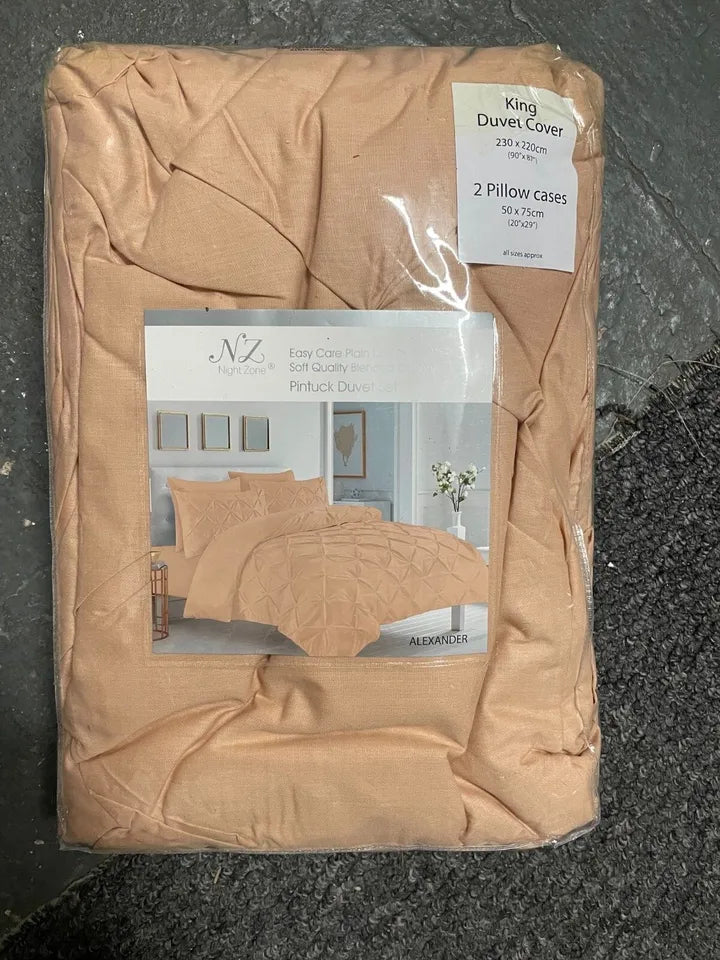Alexander Pintuck Duvet Cover with Pillow Case Bedding Set