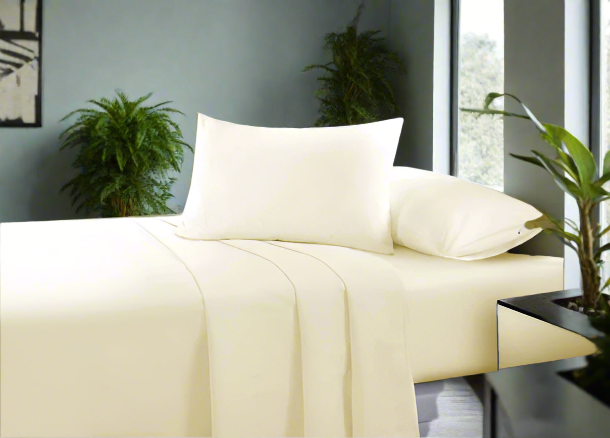 Easy Care Plain Percale Flat Sheet 22 Colours