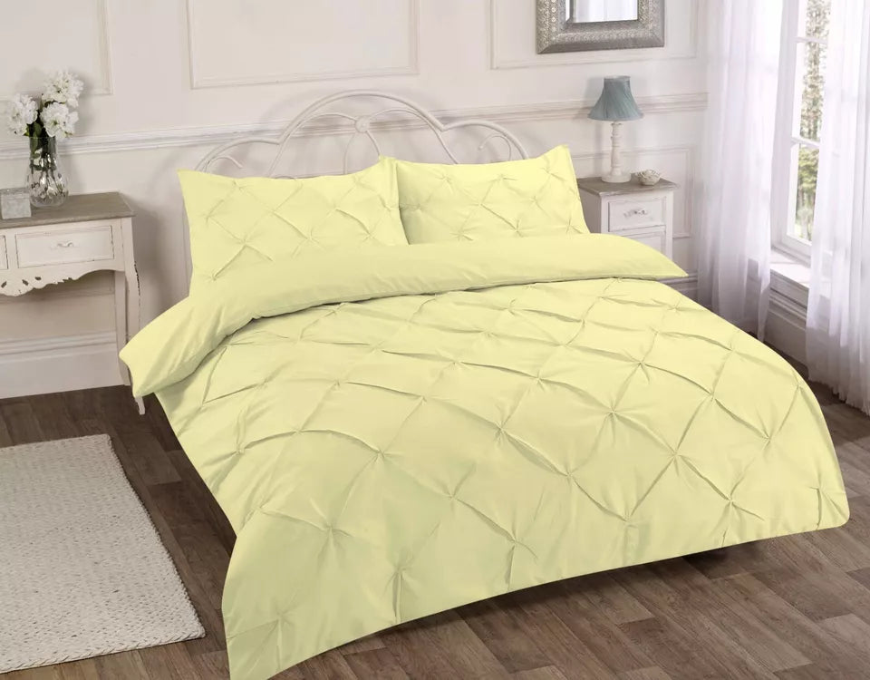 Alexander Pintuck Duvet Cover with Pillow Case Bedding Set