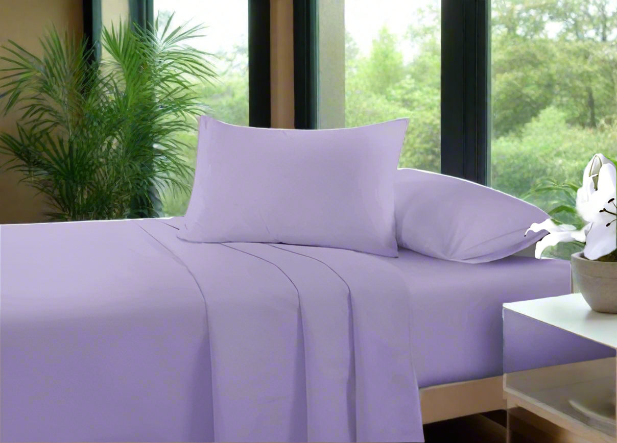Easy Care Plain Percale Flat Sheet 22 Colours