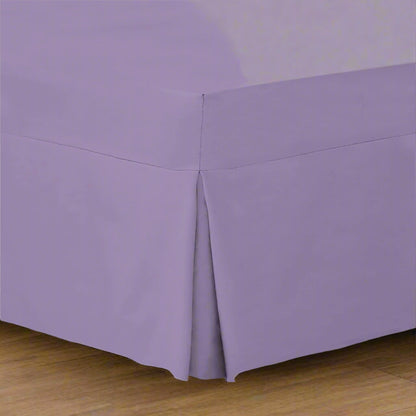 Luxury Percale Pleated Valance Fitted Sheet Non Iron 180 Thread Count Percale