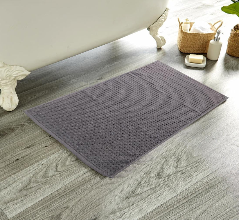 Luxe Ultra-Soft Deep Cotton Pile Bathmats Handcrafted Eco-Friendly Absorbent