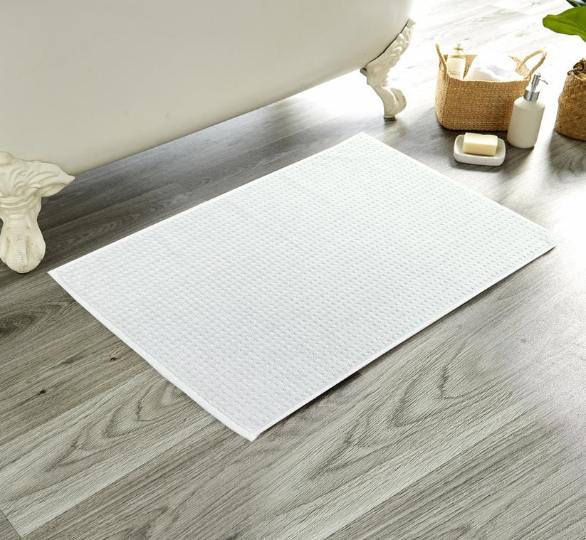 Luxe Ultra-Soft Deep Cotton Pile Bathmats Handcrafted Eco-Friendly Absorbent