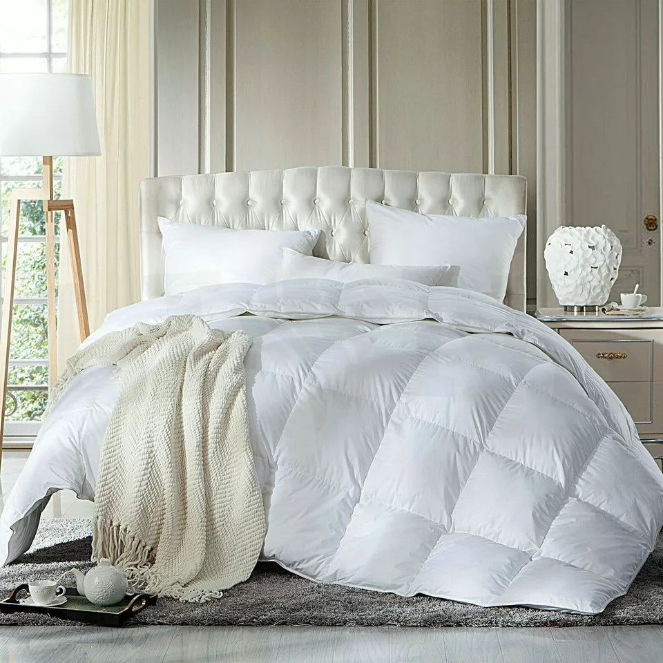 Luxury Duck Feather & Down Duvet Quilt With 100% Microfibre Cover All Tog Sizes
