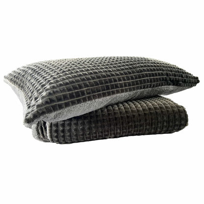 Maine Check Super Soft Fluffy Fleece Duvet Cover Set with Pillowcases