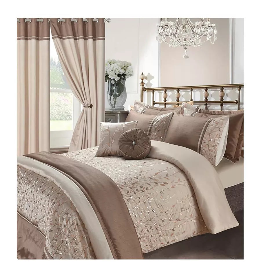 Embroidery Bedding Duvet Set / Cushion Covers / Bed Throw Sham Pillow / Curtains