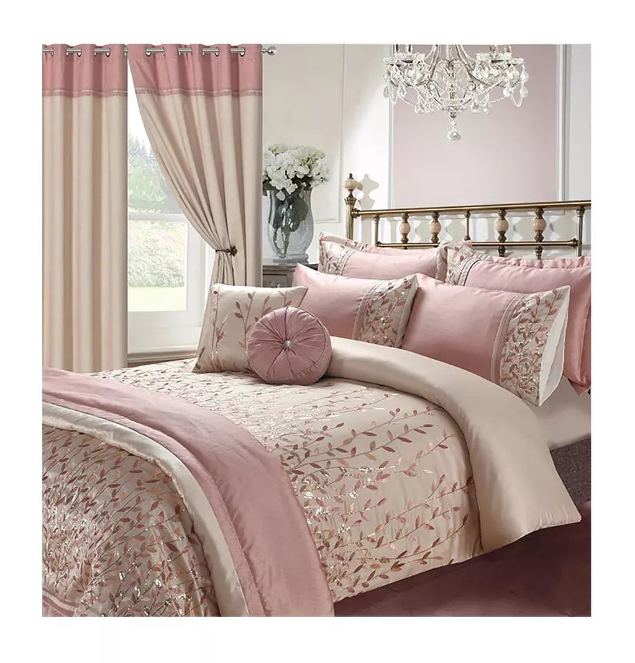 Embroidery Bedding Duvet Set / Cushion Covers / Bed Throw Sham Pillow / Curtains
